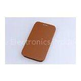 Samsung I869 Leather Cases Coffee Color With PC + PU Leather OEM