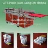 plastic pet boxes folding and gluing machine