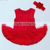 2017 Hot Sell Baby Cotton Princess Skirt Body Clothing Baby Full Moon Birthday Dress thumbnail-1