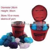Yarn Storage Bag Organisation Portable Lightweight Easy to Carry Knitting Crochet Yarn Holder With Pockets thumbnail-5