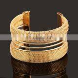 Iron Wire Snakeskin Gold Silver Cuff Women Men Bangles Metal Bangle thumbnail-1