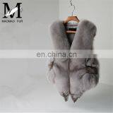 2017 Fashionable Women Real Fur Sleeveless Coat Women Genuine Fox Fur Vest thumbnail-2