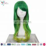 Styler Brand Cheap Curly Half Wig Synthetic Cosplay Long Dark Green Custom Cosplay Wigs thumbnail-1