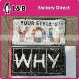 Wholesale Embroidery Two Side Design Reversible Sequins Patch