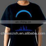 Cool Customzied Logo Light up LED T-shirt Control by Sound