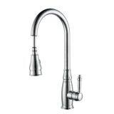 New Style Pull Out Kitchen Faucet Modern Shower And Subble Water Ways Kitchen Tap thumbnail-2