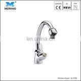 Wall Mounted Bridge Kitchen Taps With Double Lever Kitchen Mixer Faucet thumbnail-3