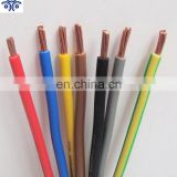 Hot Selling!!CE approved 450/750v pvc coated Electrical copper Wire H07Z1-U/R
