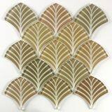 Crystal Mosaic Glass Inkjet Tile China Manufacturer Sector Shape thumbnail-2