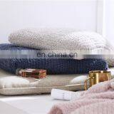 Barefoot Dreams Super Soft Zero Defect 100% Polyester Micro Feather Yarn Knit Bedcover Blanket Pillow Case Set Cushion Cover thumbnail-3