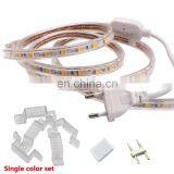Accessories For Sing Color Led Strip Neon Light 110V 220V 8A 2 Pin ac Power Cord Plug Connect Pin End Caps PVC Clips