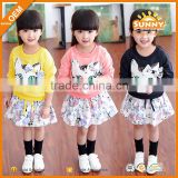 China Supplier Girls Clothing Spring 2016 Knitted Girls Boutique Clothing Sets