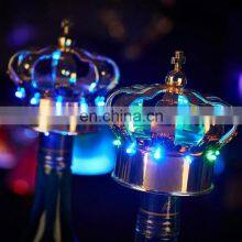 Modern Design Nightclub Bar Led Lighting up Crown Champagne Bottle Sparklers