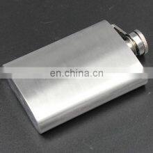 Customized Stainless Steel Hip Flask Funnel Set Stainless Steel Pocket Container whisky flask for Drinking Liquor