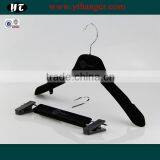 Black Plastic Material Dress Velevt Hanger thumbnail-2