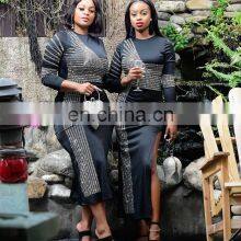 Women Long Sleeve Birthday Dresses Sexy Hot Diamond Process Sexy Dress Party Club Night Dress thumbnail-3