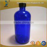 16oz Blue Boston Glass Bottle thumbnail-1