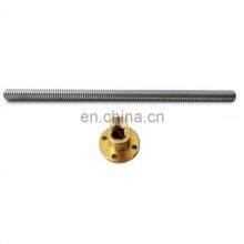 OEM Customized High Precision T10X4 Stainless Steel CNC Trapezoidal Lead Screw thumbnail-5