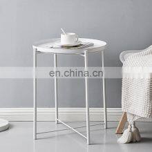 Blue Nordic Tray Wrought Iron Small Tea Table Sofa Side Table Simple Potted Corner Coffee Table