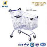 EU Style 180L Unfolding Mesh Supermarket Rolley thumbnail-5