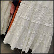 Fairy Lace Stitching Pocket Cotton Skirt~2023 Early Spring New Style European and American Style Sweet A-line Skirt thumbnail-3