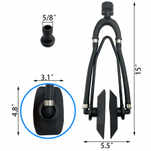 ISURE MARINE Dual Feed Outboard Flusher Ear Muffs Boat Engine Motor Nylon thumbnail-3