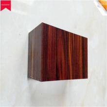 Aluminum Alloy Profiles Produced by Foshan Manufacturers, Processing of Aluminum Profiles, Simulated Transfer Wood Grain Square Tubes, Aluminum Profiles Sprayed With Wood Patterns thumbnail-1