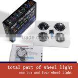 Car Styling!4pcs Solar Energy Power LED Car Wheel Led Solar Powered Shinning Wheels Hub Light Waterproof thumbnail-5