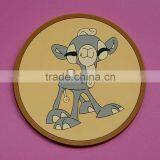 Lovely Alpaca Round Pvc Coasters for Drink
