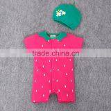 2016 Hot Sale Boutique Baby Clothes Summer Boys Romper Short Sleeve Animal Printed Toddlers Romper Suit thumbnail-3