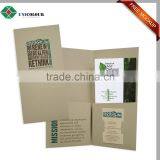 Wholesale a4 Glossy Handmade Kraft Paper File Folder With Pockets