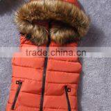With Fur Fashion Custom Women Nylon Vest for Winter thumbnail-1