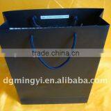 Luxury Black Paper Shopping Bag, Customer Design Packaging Bags thumbnail-2