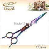 popular colorful Carbon-coated pet grooming scissors