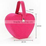 AN394 ANPHY Romantic Heart-shaped Flannelette Ring Earring Jewelry Gift Box Holder Display Stock 15*7.5*13cm thumbnail-1