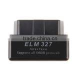 SUPER MINI ELM327 Bluetooth OBD2 V2.1 Black Smart Car Diagnostic Interface ELM 327 Wireless Scan Tool New Dropping Shipping thumbnail-5