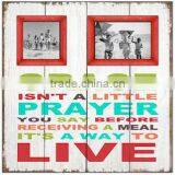 MHOME Shabby Chic Wooden Wall Hanging Photo Frame With Saying Quality Choice thumbnail-1