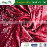 Elastic Two-colored Polyester Velour With Diamond Fabric Wholesale From China