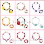 New Kids Necklace,Toddler BubbleGum Chunky Large Bead With Bracelet ,candy Color thumbnail-6