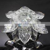 Elegant Crystal Lotus Flower Candle Holder Wedding Favors Quality Choice thumbnail-2