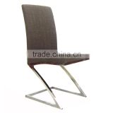 fabric to upholstery stainless steel z shape dining room chair