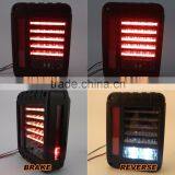 LED Brake Tail Lights Assembly With Rear Turn Singal Reverse Lights Jeep Wrangler Jk 07-15 thumbnail-5