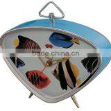 Triangle Shape Metal Case Mechanical Alarm Clock thumbnail-4