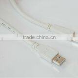 USB 2.0 Cable With Transfer Speed White PVC Jacket