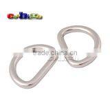 1"(26mm) Webbing Dee Rings Alloy Silver Plated D-Rings for Bags Keychains #FLQ182-S thumbnail-2