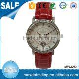 Hight Quality Fashiondesign Diamond Alloy Case Quartz Women Watch thumbnail-6