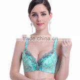 Women's Ink Painting Push Up Bra Retro Style