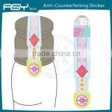 Hot Stamping Visible UV Serial Numbers Security Sticker thumbnail-2