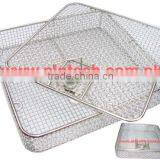 FULL WIRE MESH BASKET WITH HINGED REMOVABLE LID thumbnail-1
