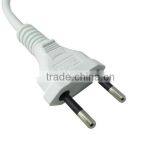 Brazil Plug 10A 250V With Cable H03VVH2-F 2X0.5mm/0.75mm